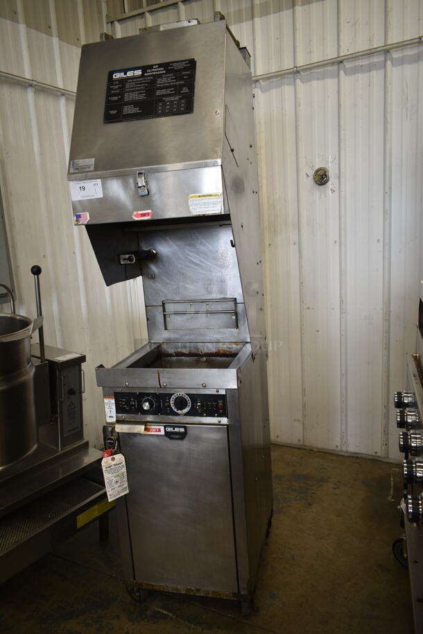 Giles WOG-20MP-VH TB Stainless Steel Commercial Ventless Hood and Giles Stainless Steel Electric Powered Deep Fat Fryer on Commercial Casters. Hood: 208 Volts, 1 Phase. - Image 5 of 7