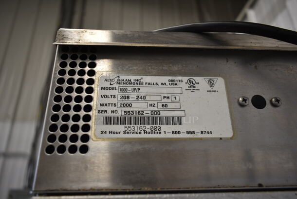 2016 Alto Shaam 1000-UP/P Halo Heat Stainless Steel Commercial Warming Holding Cabinet on Commercial Casters. 208-240 Volts, 1 Phase. - Image 8 of 8