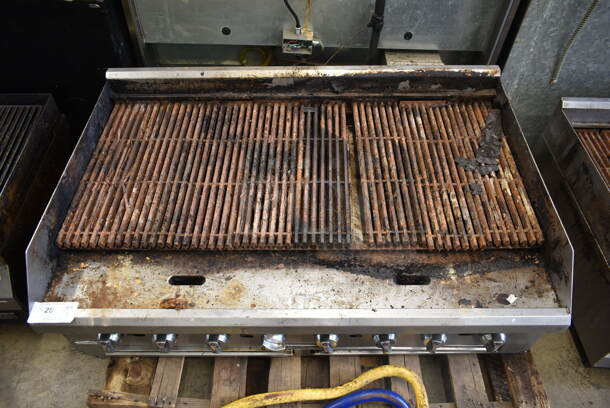 Garland Stainless Steel Commercial Countertop Natural Gas Powered Charbroiler Grill. - Image 2 of 6