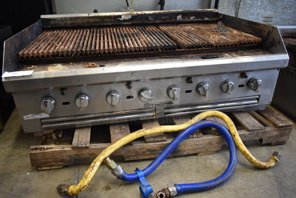 Garland Stainless Steel Commercial Countertop Natural Gas Powered Charbroiler Grill. - Image 3 of 6