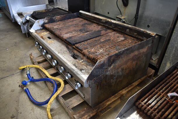 Garland Stainless Steel Commercial Countertop Natural Gas Powered Charbroiler Grill. - Image 5 of 6
