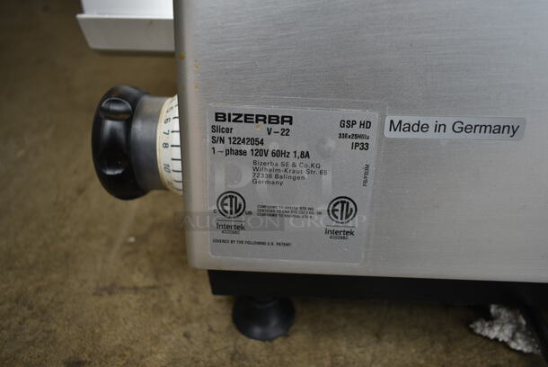 2022 Bizerba GSP HD Stainless Steel Commercial Countertop Automatic Meat Slicer. 120 Volts, 1 Phase. Tested and Working! - Image 11 of 11