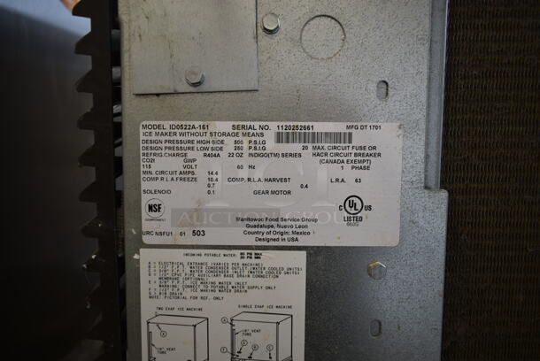 2017 Manitowoc ID0522A-161 Stainless Steel Commercial Ice Head on Cornelius ED250-BCZ Stainless Steel Commercial 8 Flavor Carbonated Beverage Machine. 115 Volts, 1 Phase.  - Image 6 of 6