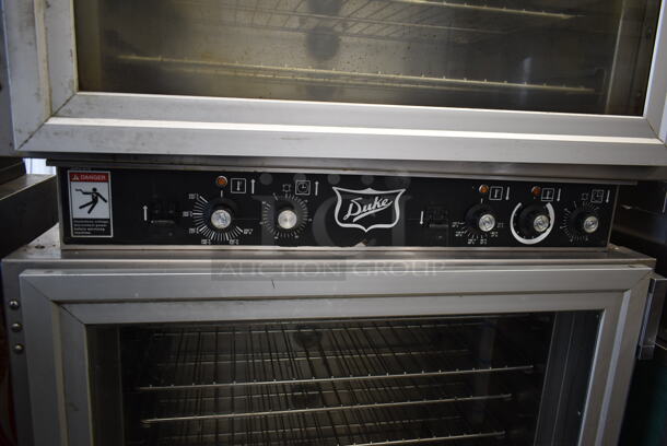 Duke AHPO-618 Stainless Steel Commercial Electric Powered Oven Proofer on Commercial Casters. 240 Volts, 3 Phase.  - Image 3 of 7