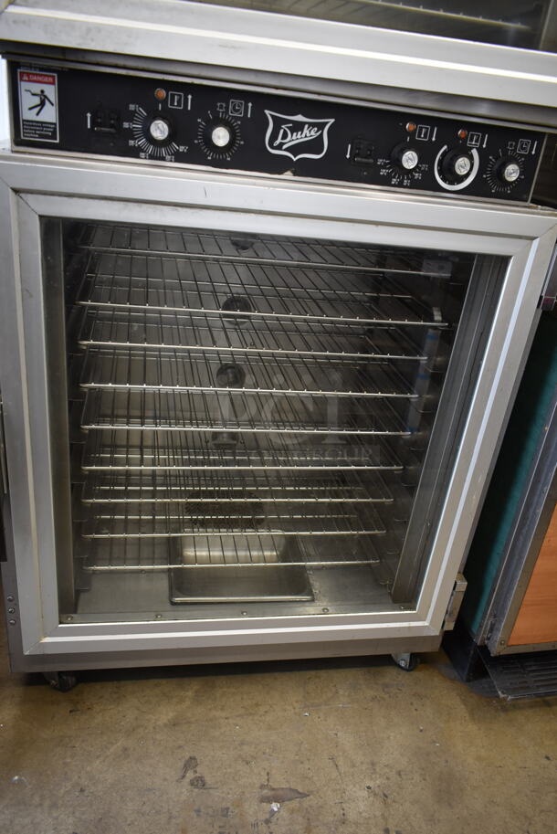 Duke AHPO-618 Stainless Steel Commercial Electric Powered Oven Proofer on Commercial Casters. 240 Volts, 3 Phase.  - Image 5 of 7