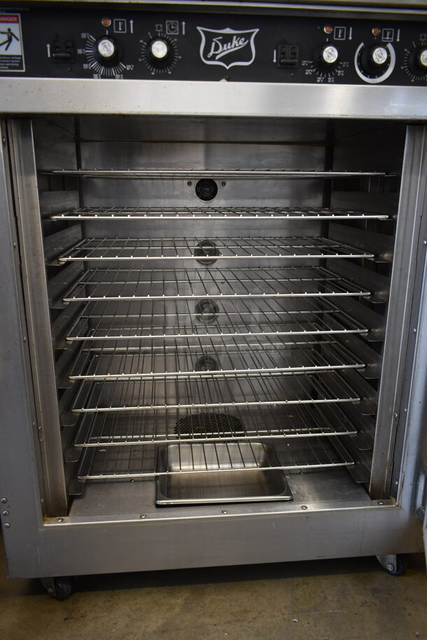 Duke AHPO-618 Stainless Steel Commercial Electric Powered Oven Proofer on Commercial Casters. 240 Volts, 3 Phase.  - Image 6 of 7