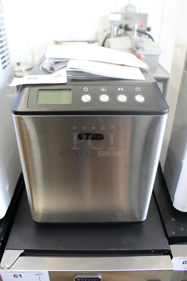 BRAND NEW SCRATCH AND DENT! Whynter ICM-201SB 2.1 Quart Countertop Automatic Ice Cream Maker. 115 Volts, 1 Phase. Tested and Working! - Image 1 of 3