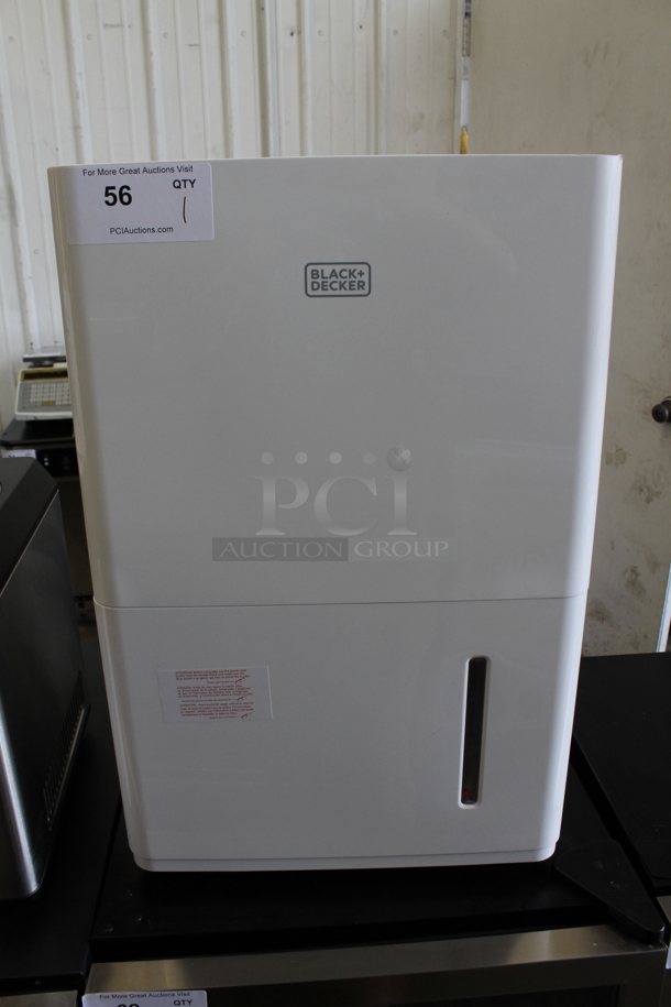 BRAND NEW SCRATCH AND DENT! Black & Decker BD50MWSA Metal Portable 50 Pint Dehumidifier. 115 Volts, 1 Phase. Tested and Working! - Image 1 of 5