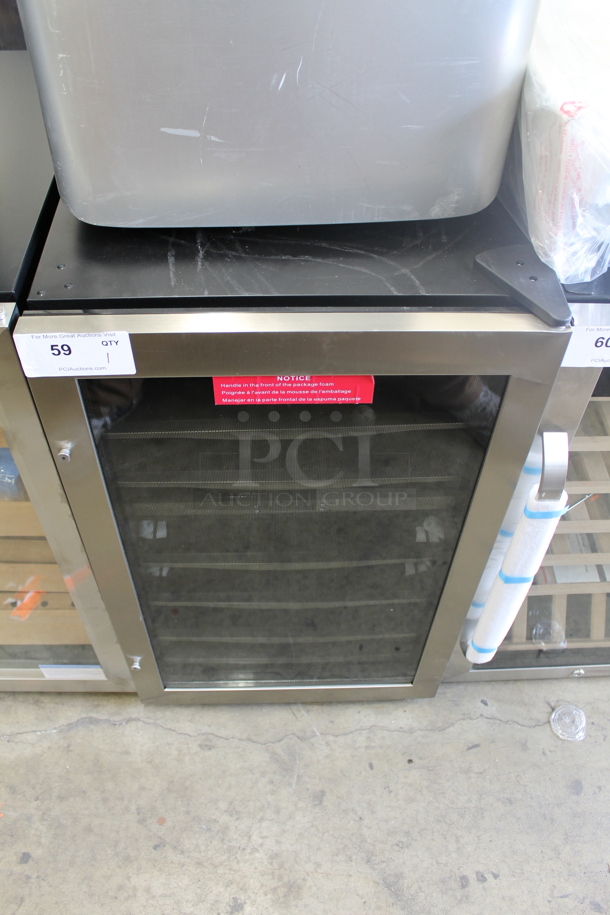BRAND NEW SCRATCH AND DENT! Danby DWC040A3BSSDD 38 Bottle Free-Standing Stainless Steel Wine Cooler Merchandiser. 115 Volts, 1 Phase. Tested and Working! - Image 1 of 4