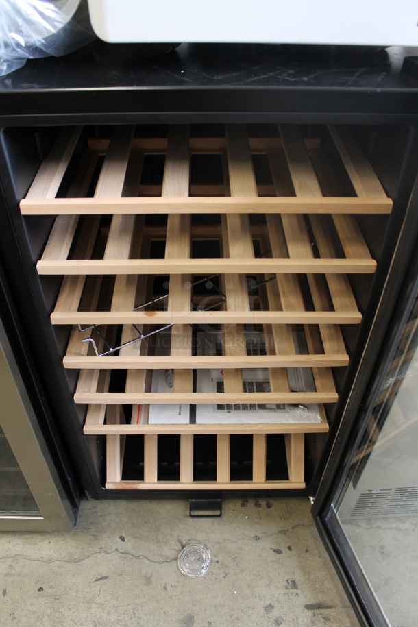 BRAND NEW SCRATCH AND DENT! Whynter FWC-341TS 34 Bottle Freestanding Stainless Steel Wine Refrigerator Merchandiser with Display Shelf and Digital Control. 115 Volts, 1 Phase. Tested and Working! - Image 2 of 4
