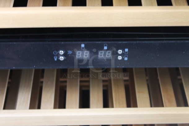 BRAND NEW SCRATCH AND DENT! Danby DWC113BLSDB 38 Bottle Freestanding Dual Zone Wine Cooler Merchandiser. 115 Volts, 1 Phase. Tested and Working! - Image 3 of 4