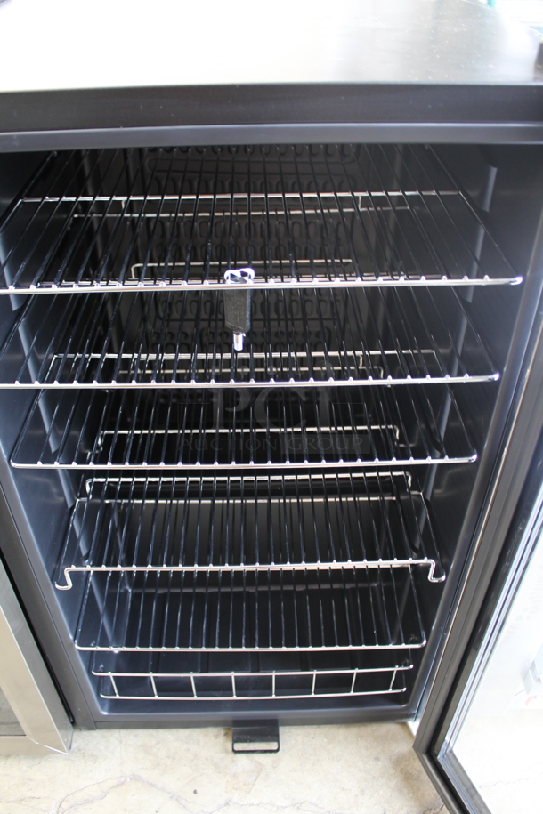 BRAND NEW SCRATCH AND DENT! Whynter BR-1211DS Stainless Steel 121 Can Digital Control Beverage Refrigerator Merchandiser. 115 Volts, 1 Phase. Tested and Working! - Image 3 of 5