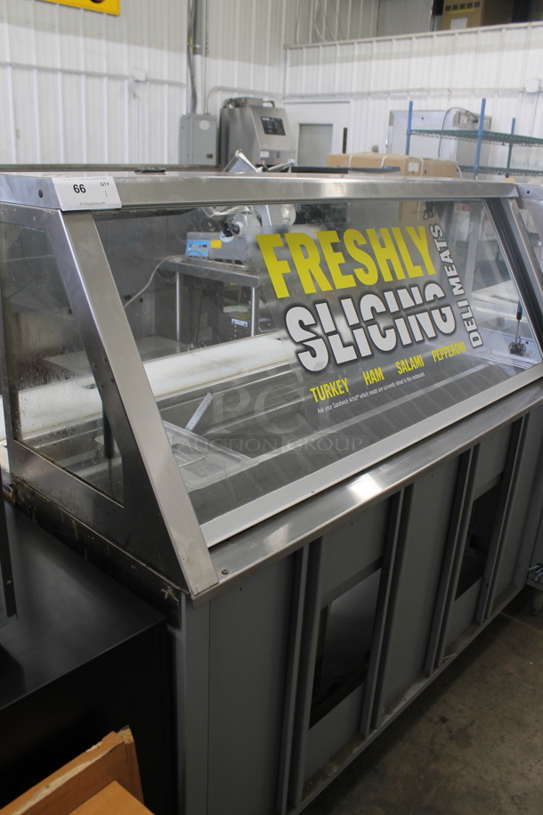 Duke SWD600-60FL M Stainless Steel Commercial Subway Sandwich Make Line Prep Table. 120 Volts, 1 Phase.  - Image 2 of 7
