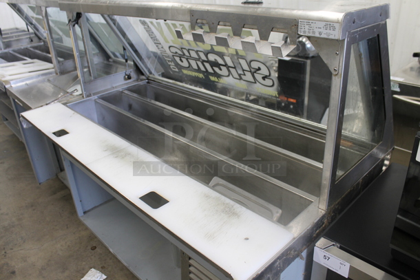 Duke SWD600-60FL M Stainless Steel Commercial Subway Sandwich Make Line Prep Table. 120 Volts, 1 Phase.  - Image 3 of 7
