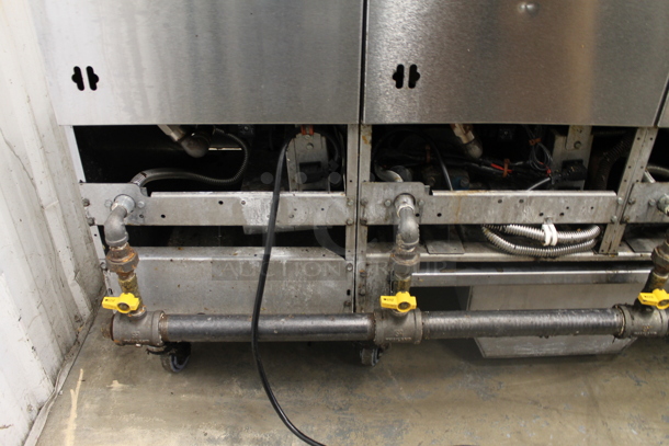 Vulcan 4TR45AF-2 Stainless Steel Commercial Propane Gas Powered 4 Bay Deep Fat Fryer w/ Filtration System on Commercial Casters. 280,000 BTU. - Image 11 of 12