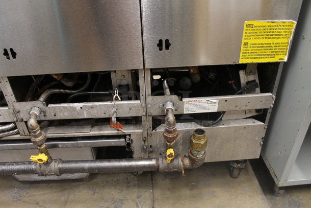 Vulcan 4TR45AF-2 Stainless Steel Commercial Propane Gas Powered 4 Bay Deep Fat Fryer w/ Filtration System on Commercial Casters. 280,000 BTU. - Image 12 of 12