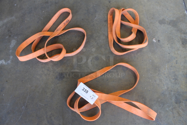 3 Orange Resistance Bands. 3 Times Your Bid! - Image 1 of 2