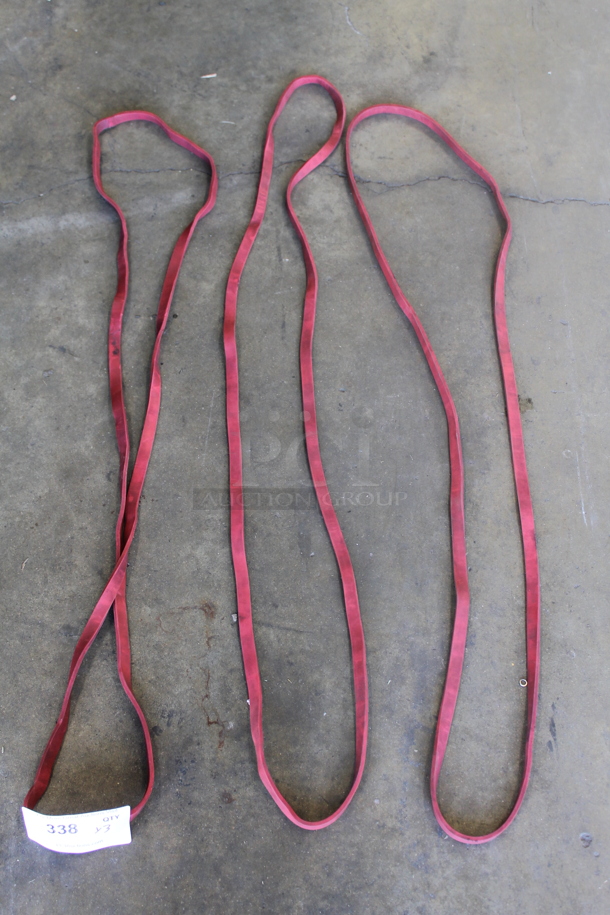 3 Red Resistance Bands. 3 Times Your Bid! - Image 2 of 2