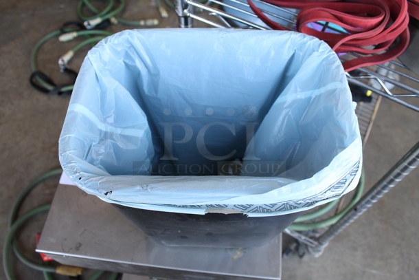 Black Poly Trash Can. - Image 2 of 2