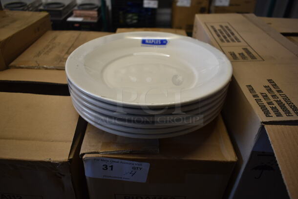 4 Boxes of 12 BRAND NEW! Tuxton PIDA1153 11.5" White Ceramic Pasta Bowls. 4 Times Your Bid! - Image 1 of 4