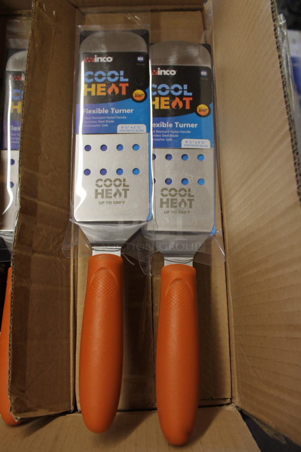 24 BRAND NEW! Winco TNH-91 Cool Heat Stainless Steel Spatulas. 24 Times Your Bid! - Image 1 of 3