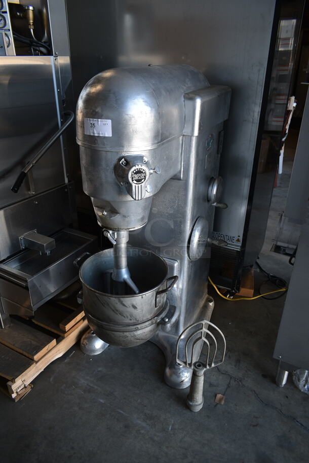 Blakeslee C30 Metal Commercial Floor Style 30 Quart Planetary Dough Mixer w/ Metal Mixing Bowl and 2 Paddle Attachments. 125 Volts, 1 Phase. Tested and Working! - Image 1 of 12