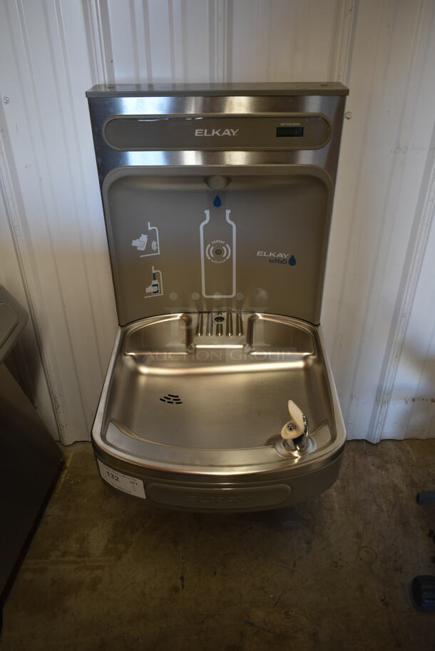 BRAND NEW SCRATCH AND DENT! Elkay Metal Wall Mount Water Fountain w/ Bottle Filler. 115 Volts, 1 Phase. - Image 1 of 9