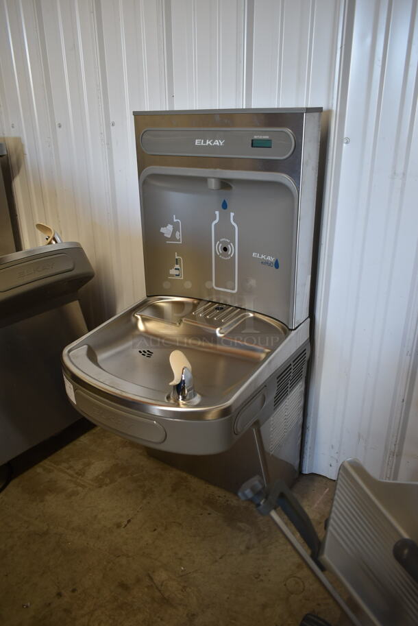BRAND NEW SCRATCH AND DENT! Elkay Metal Wall Mount Water Fountain w/ Bottle Filler. 115 Volts, 1 Phase. - Image 2 of 9