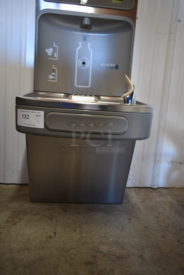 BRAND NEW SCRATCH AND DENT! Elkay Metal Wall Mount Water Fountain w/ Bottle Filler. 115 Volts, 1 Phase. - Image 8 of 9