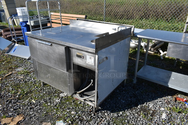 Stainless Steel Commercial Counter w/ Sink Basin, Faucet, Handles and Freezer Drawer. - Image 2 of 8