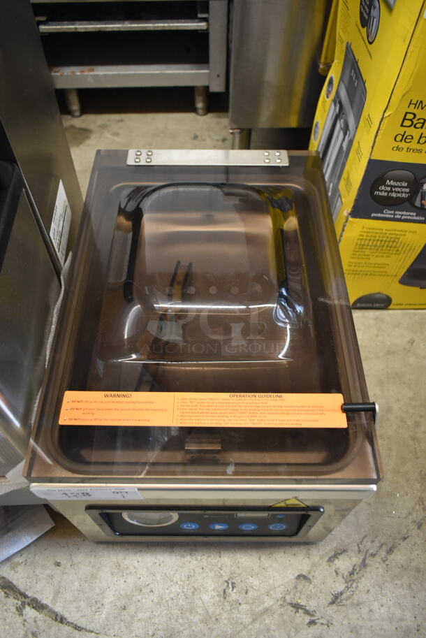 BRAND NEW IN BOX! VacPak-It C13F 186VMC100P Stainless Steel Commercial Countertop Vacuum Sealer. Does Not Come w/ Power Cord. 120 Volts, 1 Phase. Tested and Working! - Image 3 of 7