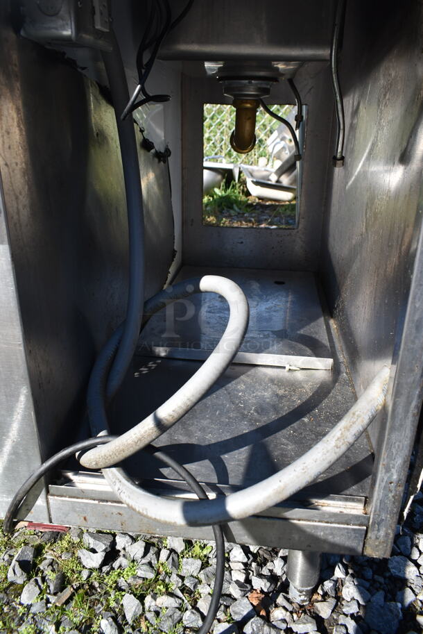 Stainless Steel Commercial Counter w/ Sink Basin, Faucet, Handles and Freezer Drawer. - Image 7 of 8