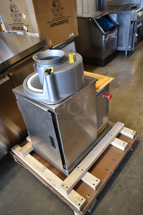 BRAND NEW SCRATCH AND DENT! 2023 Somerset SDR-400 Stainless Steel Commercial Countertop Stainless Steel Automatic or Manual Heavy Duty Dough Rounder. 110 Volts, 1 Phase. Tested and Does Not Power On - Image 6 of 10