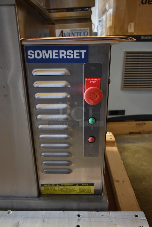 BRAND NEW SCRATCH AND DENT! 2023 Somerset SDR-400 Stainless Steel Commercial Countertop Stainless Steel Automatic or Manual Heavy Duty Dough Rounder. 110 Volts, 1 Phase. Tested and Does Not Power On - Image 8 of 10