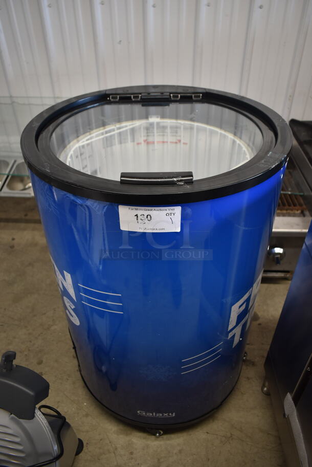 BRAND NEW SCRATCH AND DENT! Galaxy 177BMF3 SD80Y Metal Commercial Freezer Merchandiser on Casters. 110-120 Volts, 1 Phase. Tested and Working! - Image 1 of 6