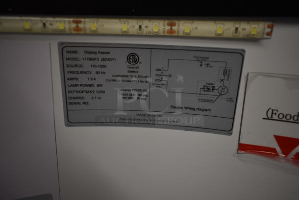 BRAND NEW SCRATCH AND DENT! Galaxy 177BMF3 SD80Y Metal Commercial Freezer Merchandiser on Casters. 110-120 Volts, 1 Phase. Tested and Working! - Image 4 of 6