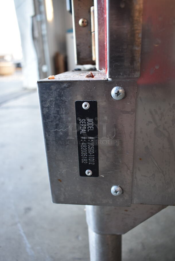 2 LIKE NEW! Vulcan VC5GD-21D1Z Stainless Steel Commercial Natural Gas Powered Full Size Convection Oven w/ View Through Doors, Metal Oven Racks and Thermostatic Controls. 2 Times Your Bid! - Image 10 of 12