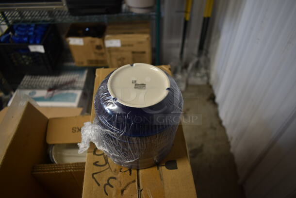 11 Boxes of 12 BRAND NEW! Performance Carnival Sapphire White and Blue Poly Bowls. 11 Times Your Bid! - Image 4 of 5