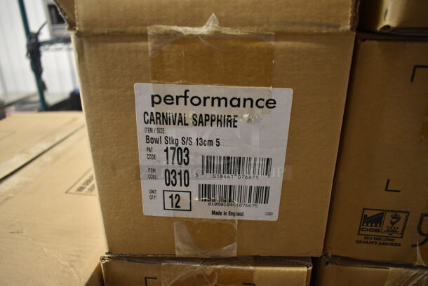 11 Boxes of 12 BRAND NEW! Performance Carnival Sapphire White and Blue Poly Bowls. 11 Times Your Bid! - Image 5 of 5