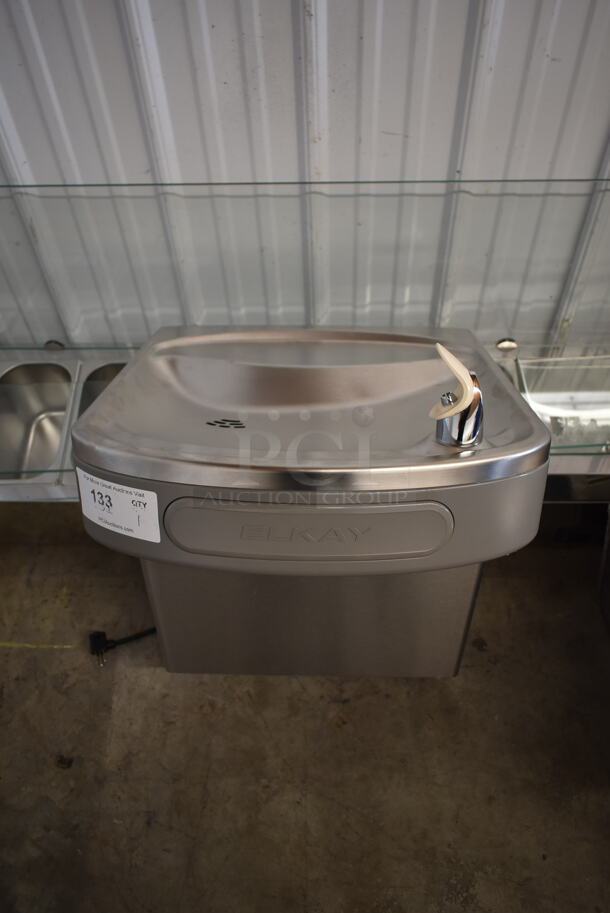 BRAND NEW SCRATCH AND DENT! Elkay Metal Wall Mount Water Fountain. 115 Volts, 1 Phase. - Image 1 of 5