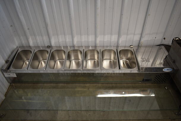 BRAND NEW SCRATCH AND DENT! 2023 KoolMore SCDC-7T Stainless Steel Commercial Countertop Refrigerated Rail. 115 Volts, 1 Phase. Tested and Working! - Image 3 of 7