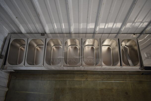 BRAND NEW SCRATCH AND DENT! 2023 KoolMore SCDC-7T Stainless Steel Commercial Countertop Refrigerated Rail. 115 Volts, 1 Phase. Tested and Working! - Image 4 of 7