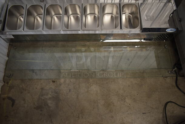 BRAND NEW SCRATCH AND DENT! 2023 KoolMore SCDC-7T Stainless Steel Commercial Countertop Refrigerated Rail. 115 Volts, 1 Phase. Tested and Working! - Image 5 of 7