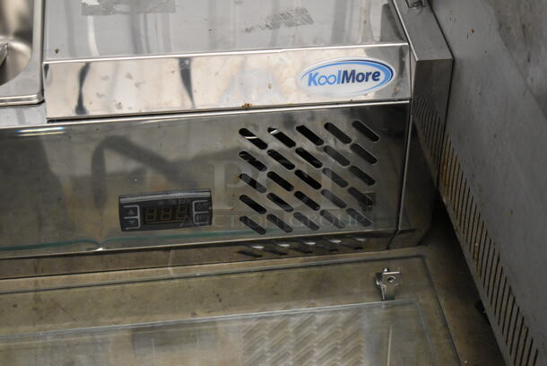 BRAND NEW SCRATCH AND DENT! 2023 KoolMore SCDC-7T Stainless Steel Commercial Countertop Refrigerated Rail. 115 Volts, 1 Phase. Tested and Working! - Image 6 of 7