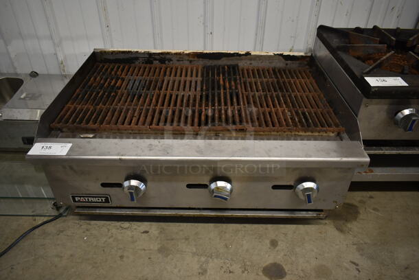 Patriot FMECTC-36/NG Stainless Steel Commercial Countertop Natural Gas Powered Charbroiler Grill. 90,000 BTU. - Image 1 of 6