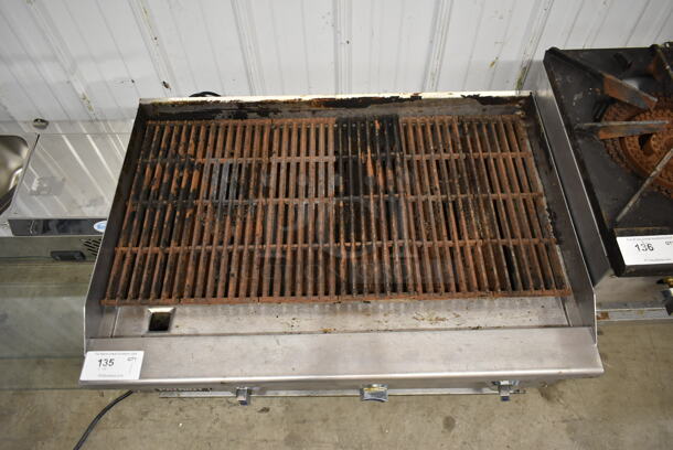 Patriot FMECTC-36/NG Stainless Steel Commercial Countertop Natural Gas Powered Charbroiler Grill. 90,000 BTU. - Image 3 of 6