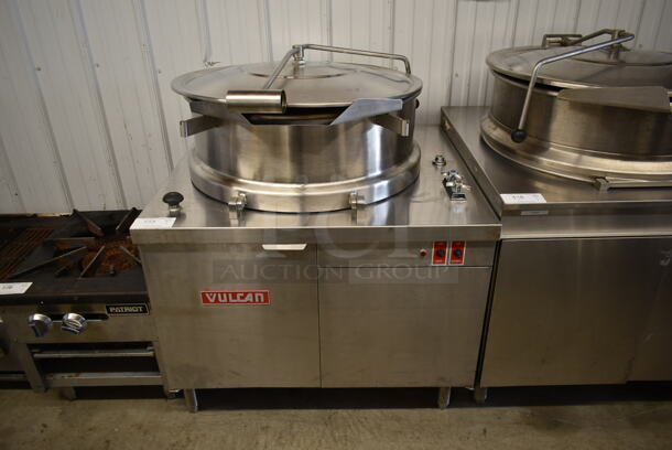 Vulcan Hart VDMT-40 Stainless Steel Commercial Floor Style Steam Powered 40 Gallon Steam Kettle. - Image 1 of 7