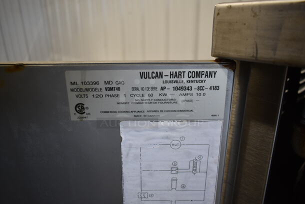 Vulcan Hart VDMT-40 Stainless Steel Commercial Floor Style Steam Powered 40 Gallon Steam Kettle. - Image 5 of 7
