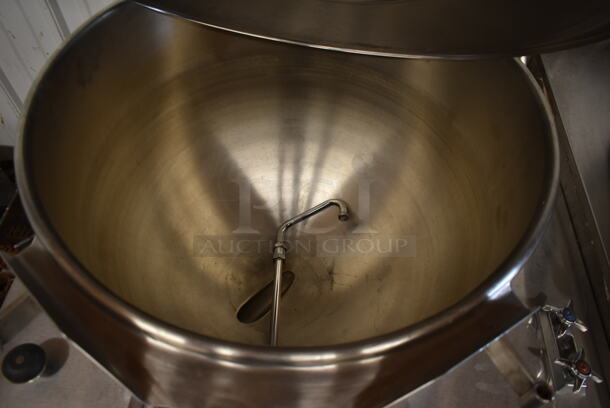 Vulcan Hart VDMT-40 Stainless Steel Commercial Floor Style Steam Powered 40 Gallon Steam Kettle. - Image 6 of 7