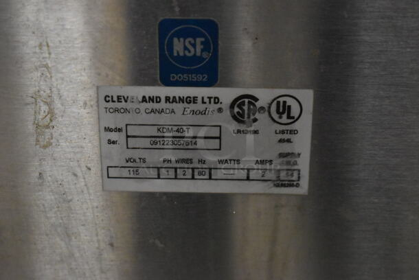 Cleveland KDM-40-T Stainless Steel Commercial Floor Style Steam Powered 40 Gallon Steam Kettle. - Image 8 of 8